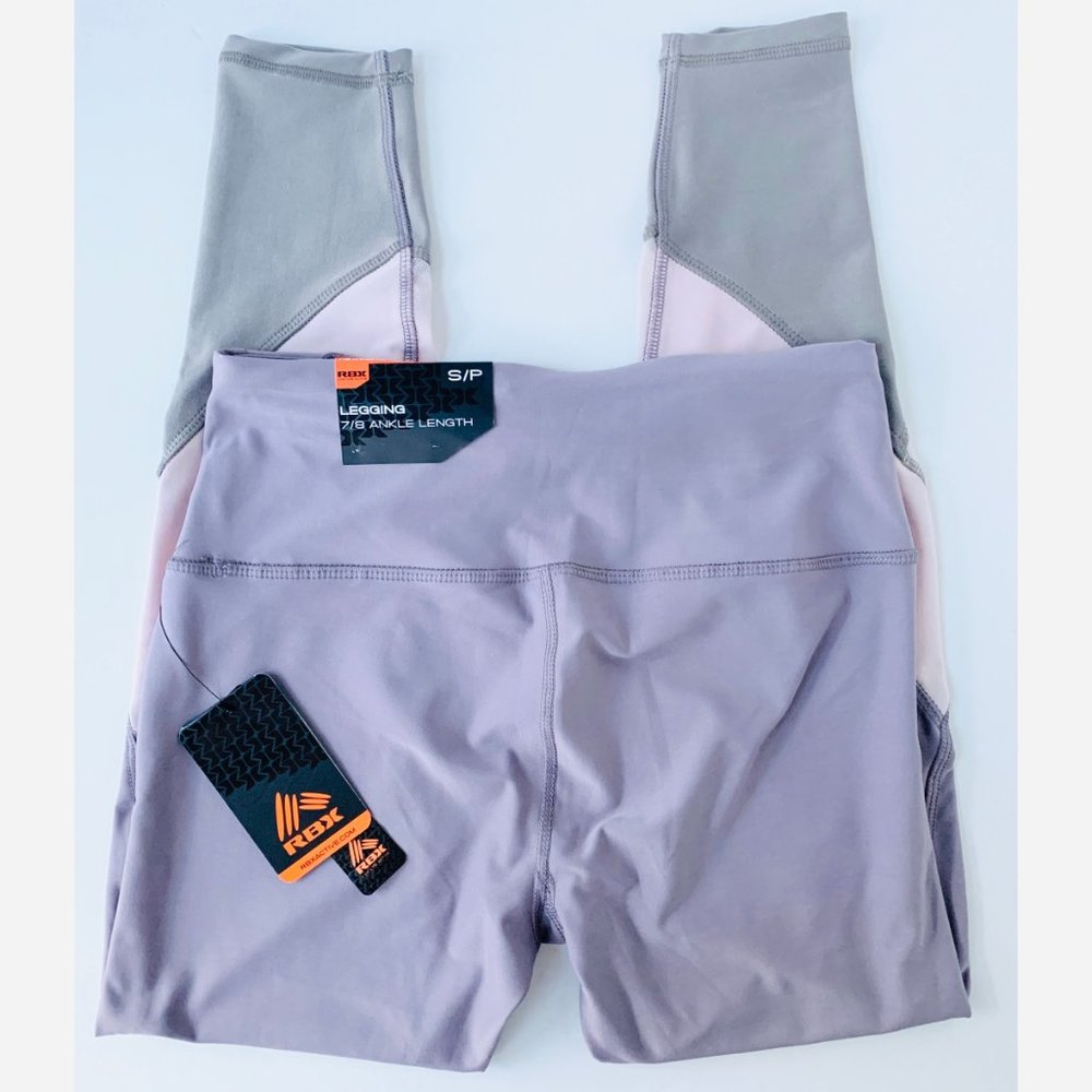 NWT Women's RBX multi color athletic leggings S/P - Picture 3 of 3